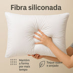 Travesseiro Fibra Siliconada 70x50cm | 600g Super Macio e Antialérgico