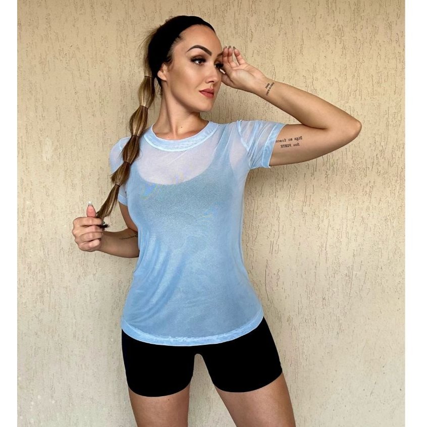 Blusa Feminina Segunda Pele | Tule Transparente