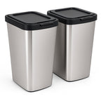 Lixeira 9L com Tampa Click | Tipo Inox