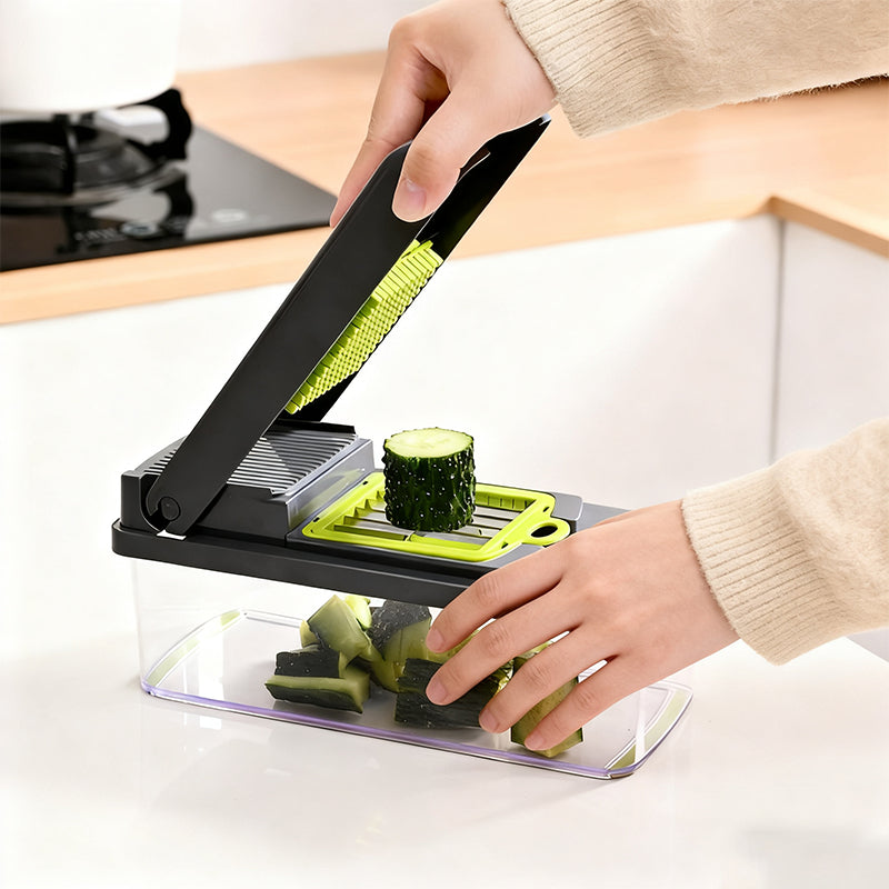 Fatiador de Legumes Profissional 18 em 1 | Aço Inoxidável Multiuso