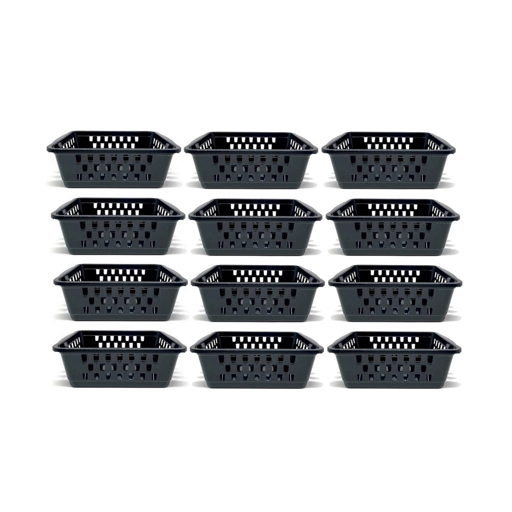 Kit 12 Cestos Organizadores Multiuso | Empilhável para Gaveta e Armário