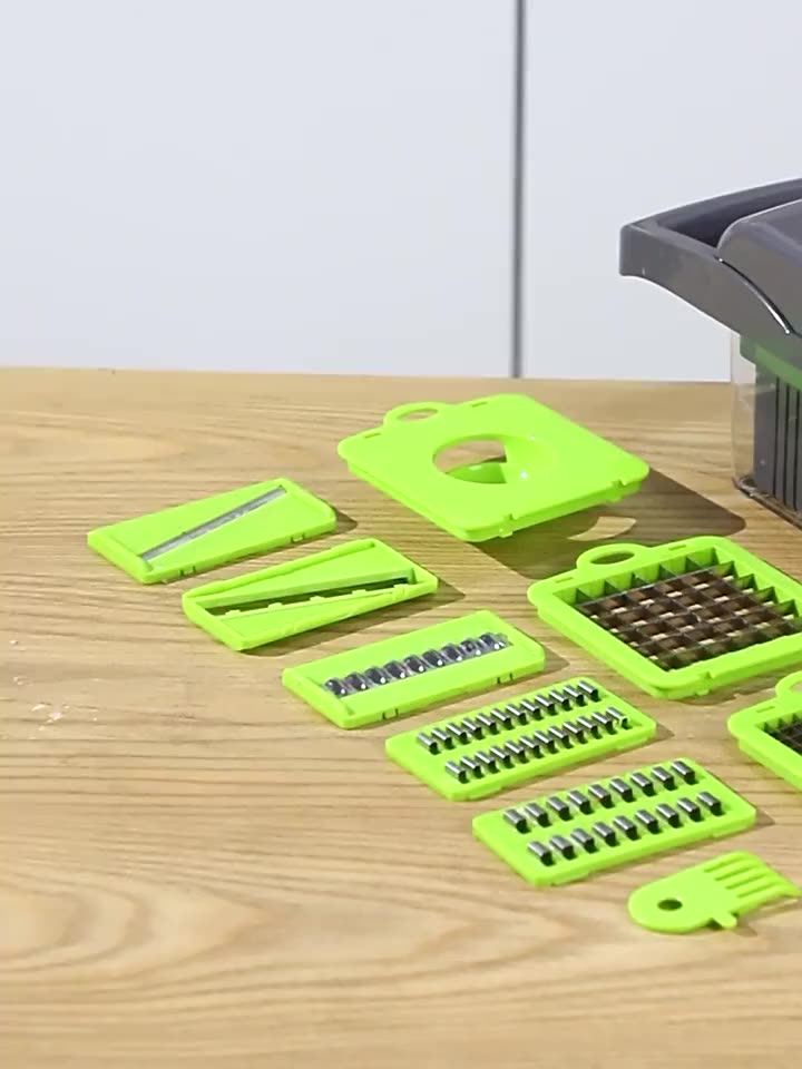 Fatiador de Legumes Profissional 18 em 1 | Aço Inoxidável Multiuso