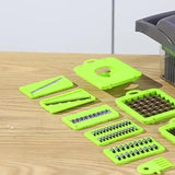 Fatiador de Legumes Profissional 18 em 1 | Aço Inoxidável Multiuso