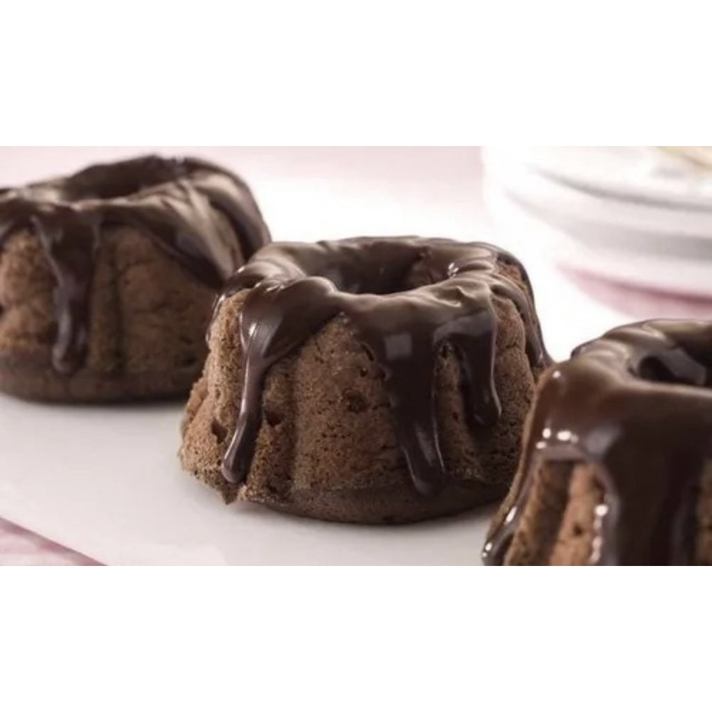 Kit 3 Mini Formas de Pudim Redonda | Alumínio N° 11,5 (com Tubo)