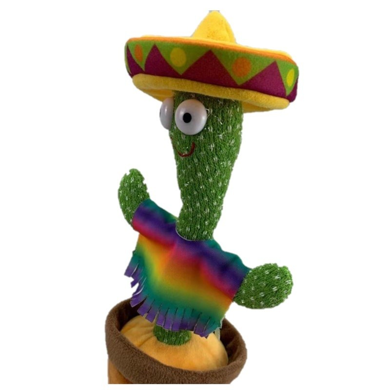 Brinquedo Cacto Dançante Falante Imita c/ Musicas Repete Falas FANG