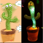 Brinquedo Cacto Dançante Falante Imita c/ Musicas Repete Falas FANG