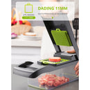 SlicerPro Inox 16 em 1 – Fatiador Profissional Multiuso com 16 Funções