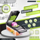 SlicerPro Inox 16 em 1 – Fatiador Profissional Multiuso com 16 Funções