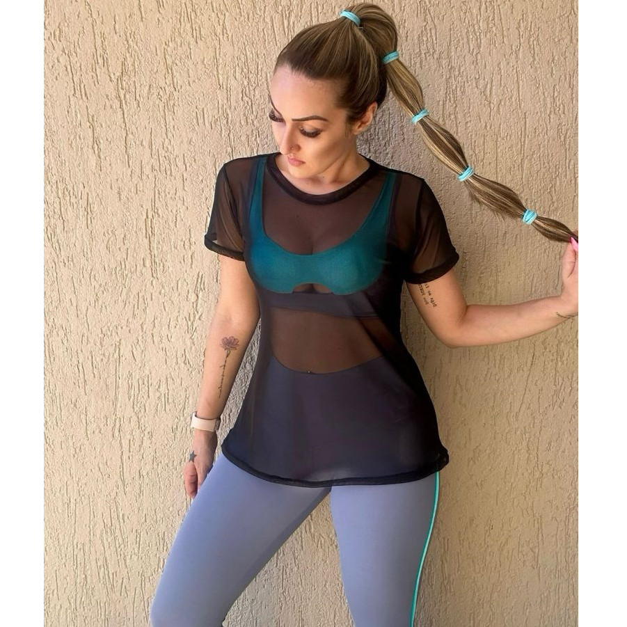 Blusa Feminina Segunda Pele | Tule Transparente