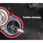 Mop Giratório 360° com Balde | Cesto e Cabo em Aço Inox