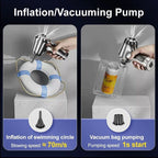 Mini Aspirador de Pó Portátil Sem Fio 4 em 1 | 6000Pa Recarregável (Carro e Casa)