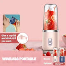 Mini Liquidificador Portátil 400ml USB Recarregável 6 Lâminas Inox para Sucos e Vitaminas