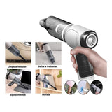 Mini Aspirador de Pó Portátil Sem Fio 4 em 1 | 6000Pa Recarregável (Carro e Casa)